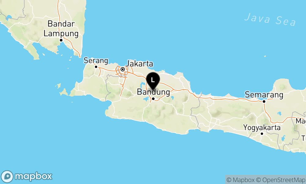 Peta Gempa Pusat gempa berada didarat 13Km Timur Laut Kab,Bandung