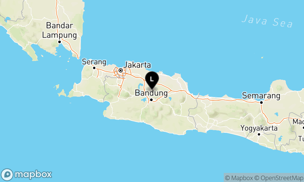 Peta Gempa Pusat gempa berada di darat 20 km Barat Daya Kab. Subang