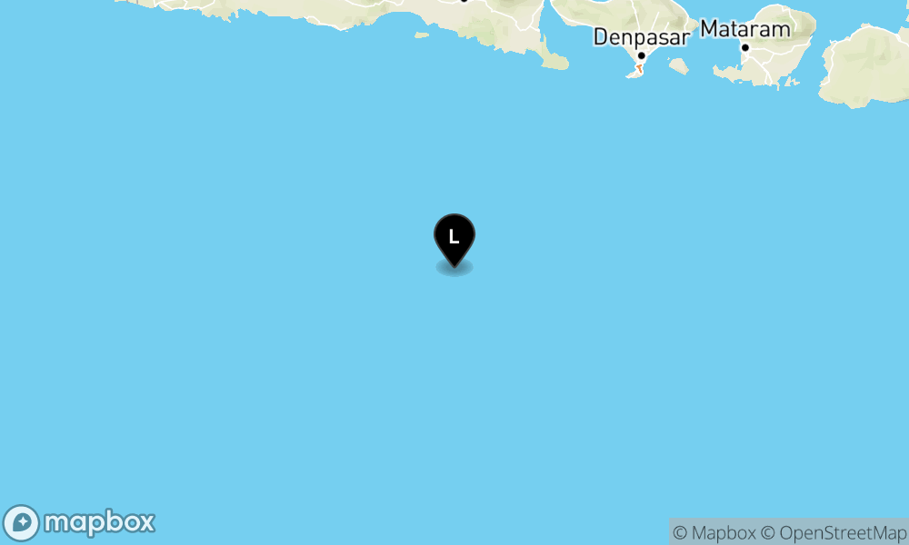 Peta Gempa 253 km BaratDaya JEMBER-JATIM
