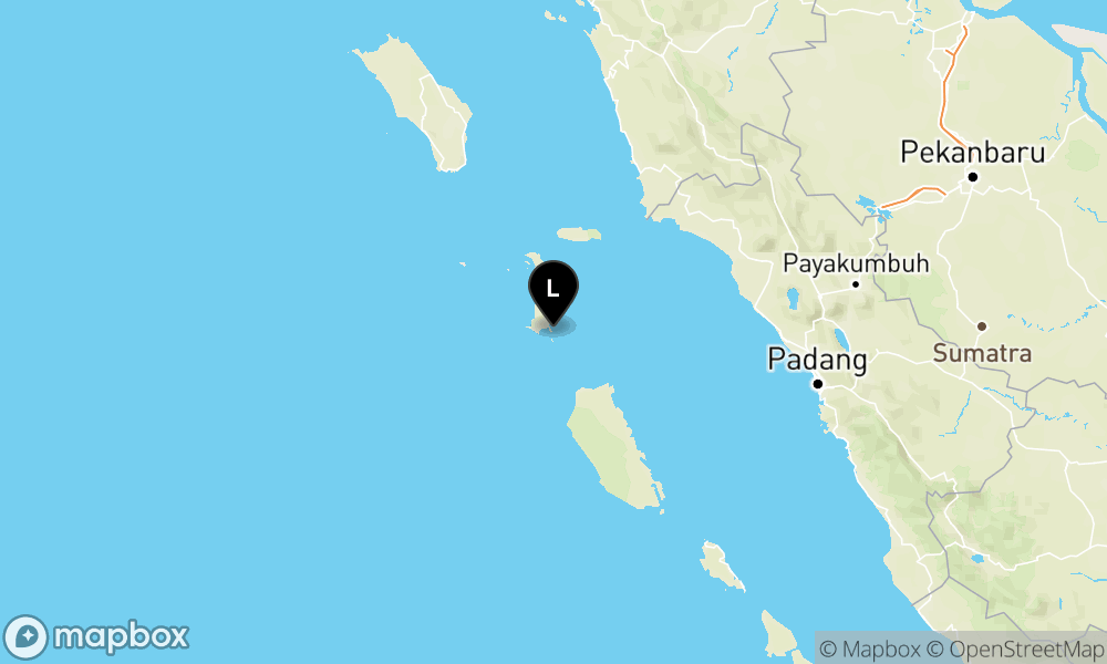 Peta Gempa Pusat gempa berada di Laut 77 km Tenggara Nias Selatan