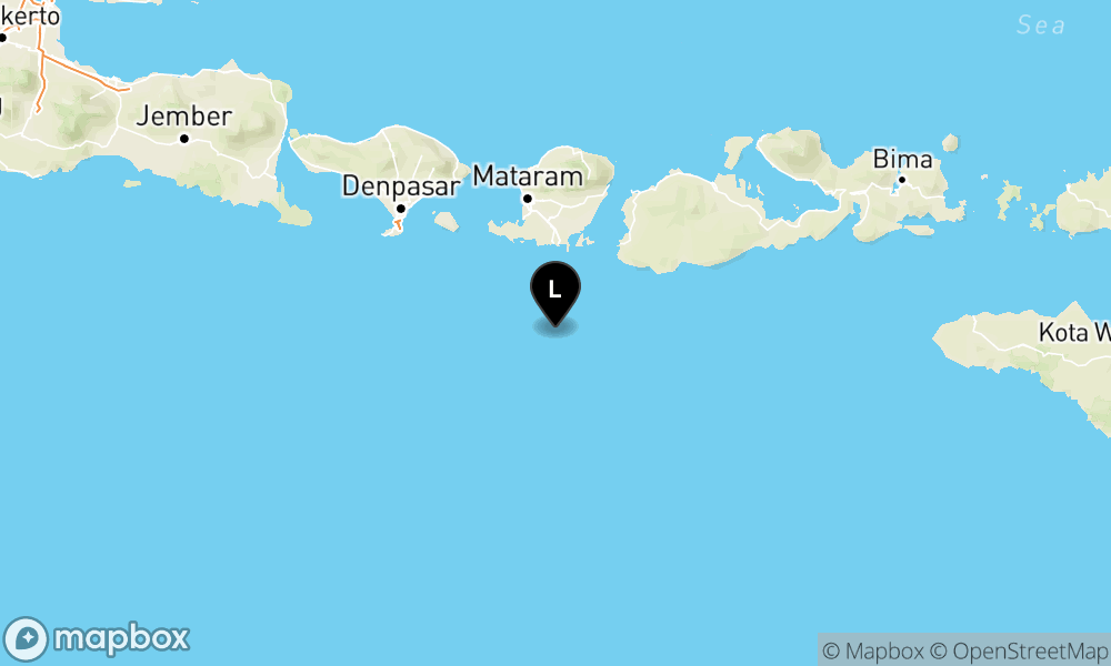 Peta Gempa Pusat gempa berada di laut 89 km Tenggara Lombok Tengah