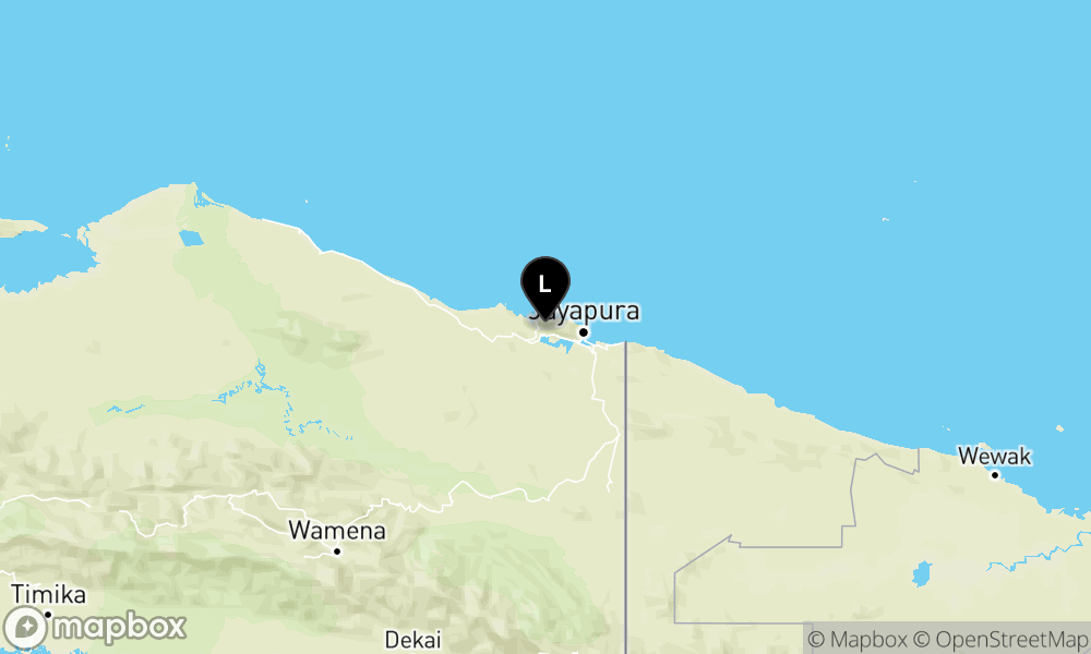 Peta Gempa Pusat gempa berada di darat 10 km TimurLaut Kab. Jayapura