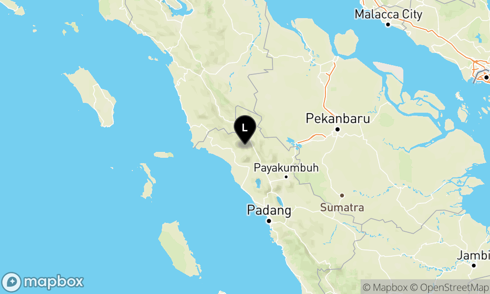 Peta Gempa Pusat gempa berada di darat 2 km Timur Laut Talu-Pasaman Barat