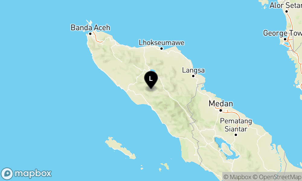 Peta Gempa Pusat gempa berada di darat 30 km BaratLaut Blangpidie-Aceh Barat Daya