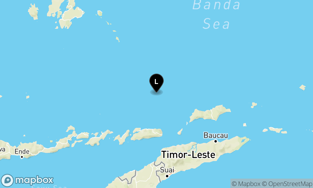 Peta Gempa 120 km TimurLaut ALOR-NTT
