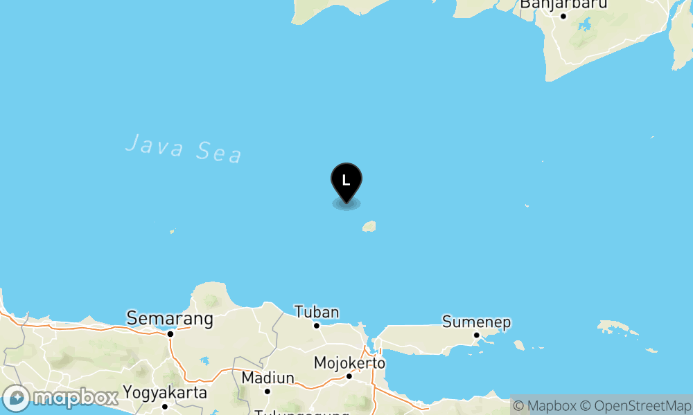 Peta Gempa 151 km TimurLaut TUBAN-JATIM