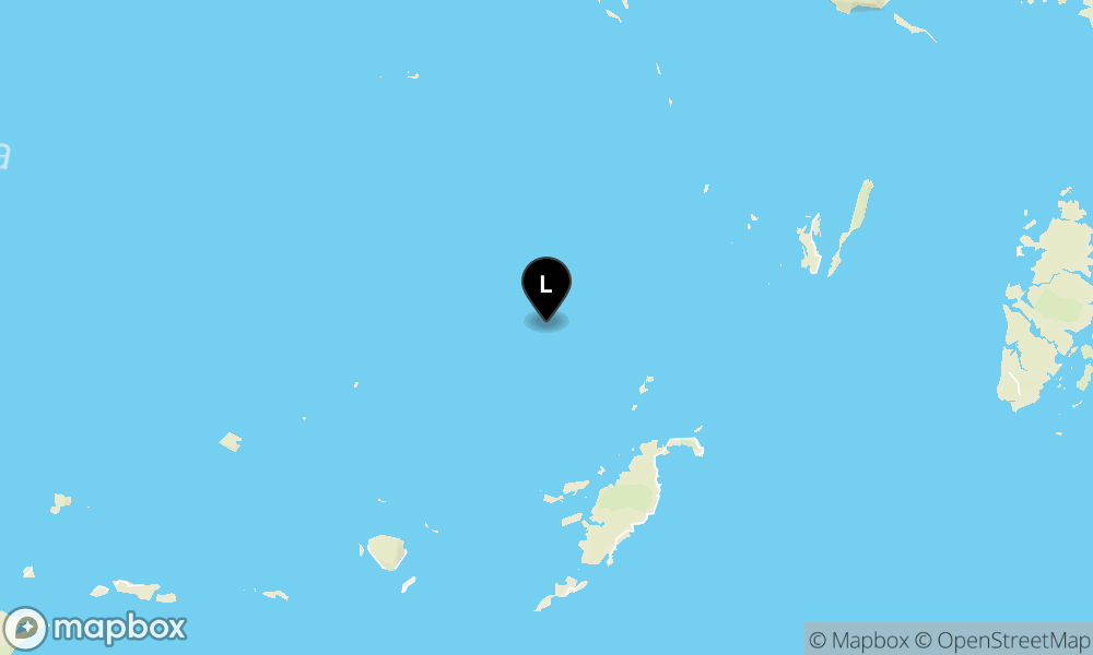 Peta Gempa 188 km BaratLaut TANIMBAR