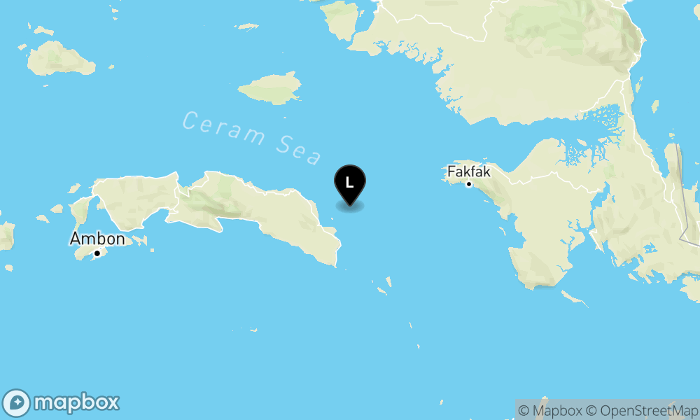 Peta Gempa 56 km Tenggara SERAMBAGIANTIMUR-MALUKU