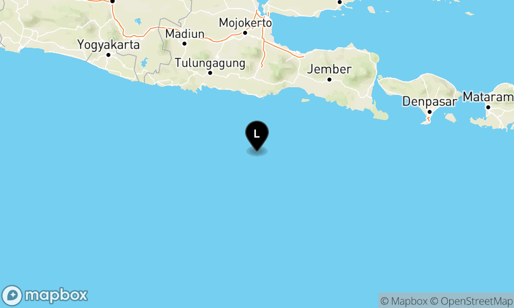 Peta Gempa 127 km Tenggara KAB-MALANG-JATIM