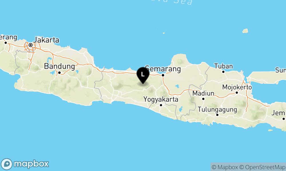 Peta Gempa Pusat gempa berada di darat 10 Km barat laut Wonosobo