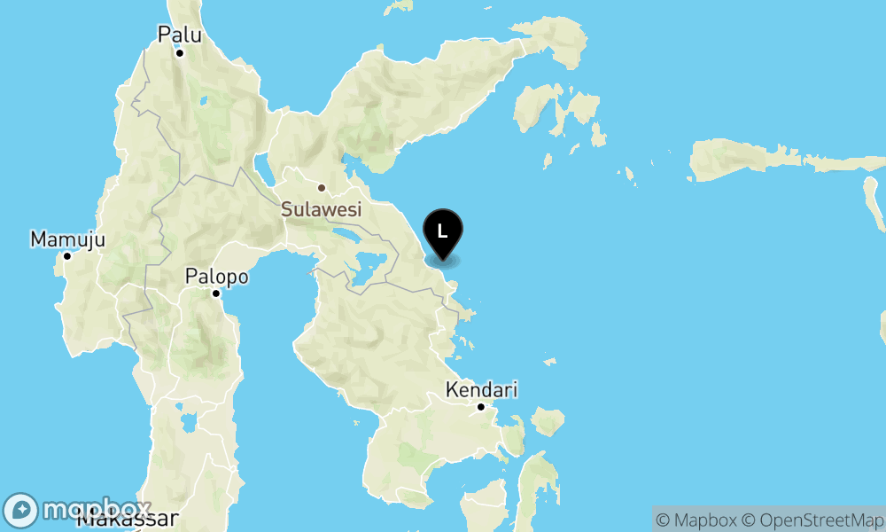 Peta Gempa 31 km Tenggara MOROWALI-SULTENG