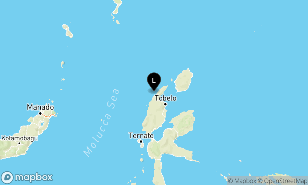 Peta Gempa 30 km BaratDaya PULAUDOI-MALUT