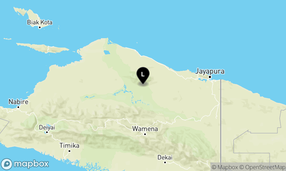 Peta Gempa 77 km Tenggara MAMBERAMOTENGAH-PAPUAPGNGN