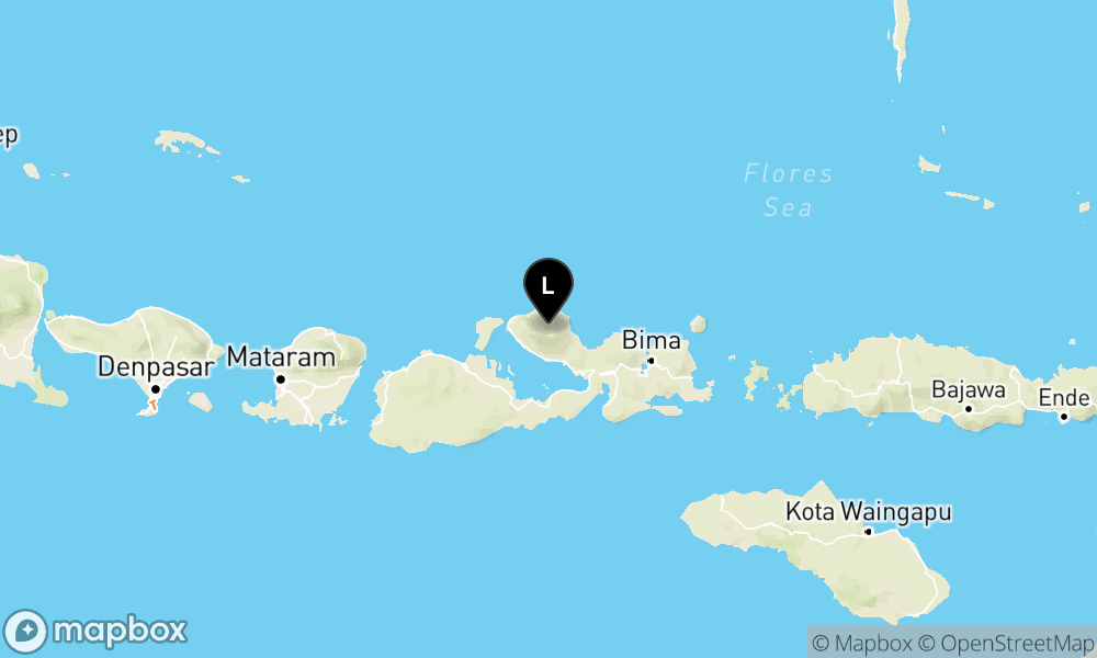Peta Gempa Pusat gempa berada di darat 61 Km barat laut Dompu