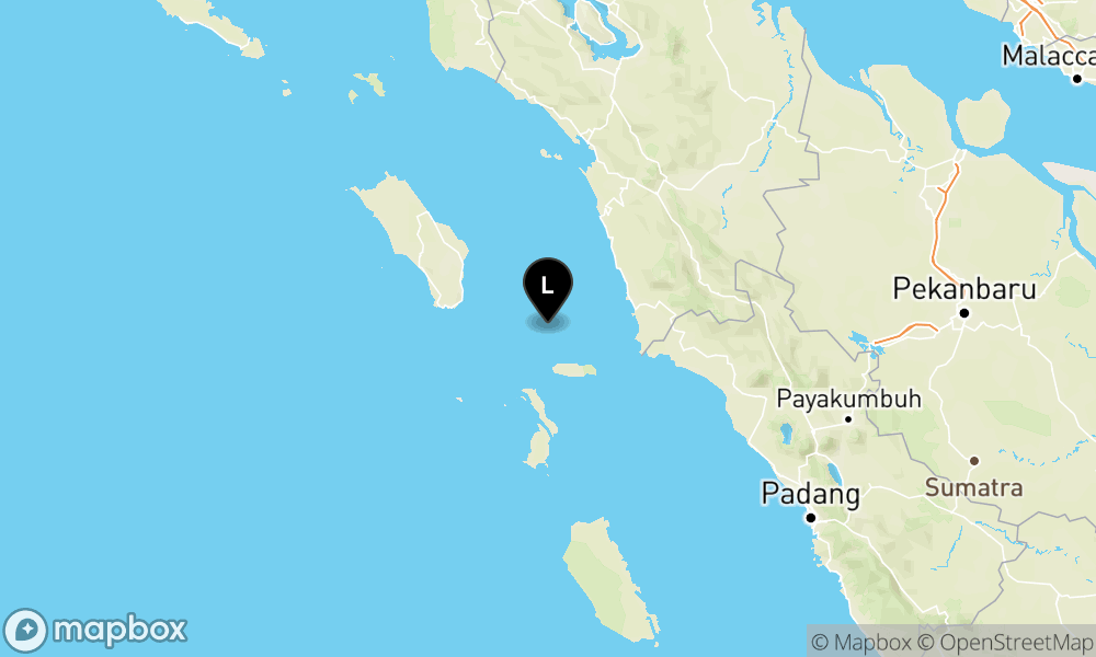 Peta Gempa 78 km Tenggara NIASSELATAN-SUMUT
