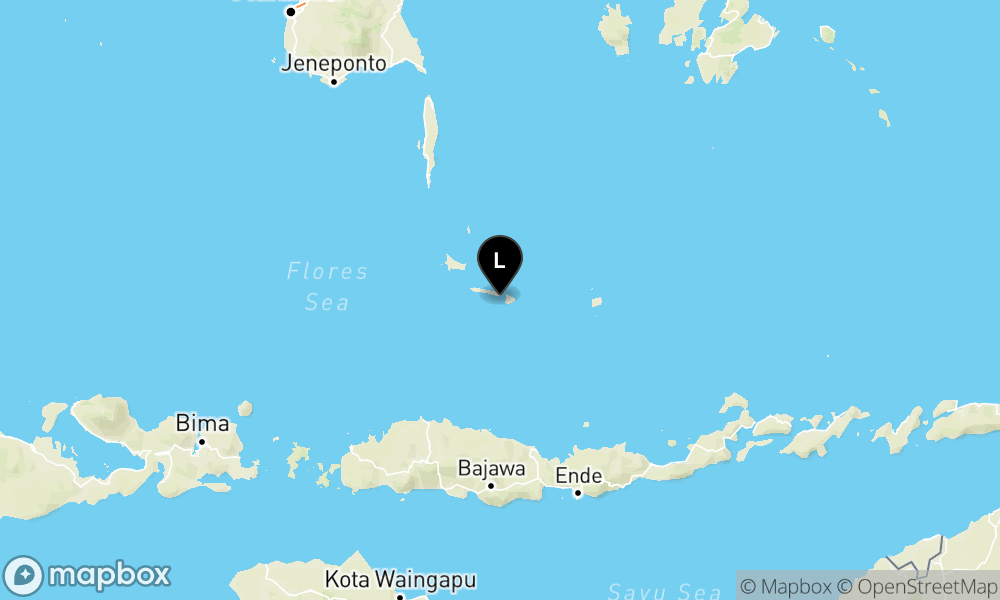 Peta Gempa 133 km Tenggara SELAYAR-SULSEL