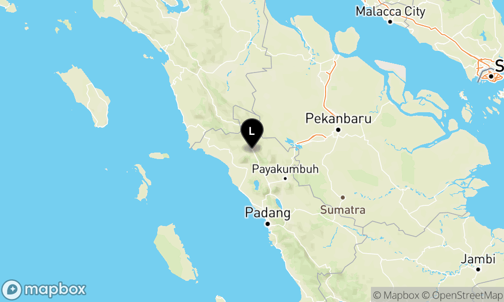 Peta Gempa Pusat gempa berada di darat 8 km barat laut Lubuksikaping-Pasaman