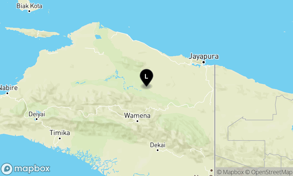 Peta Gempa Pusat gempa berada di darat 52 km timur laut Kobagma