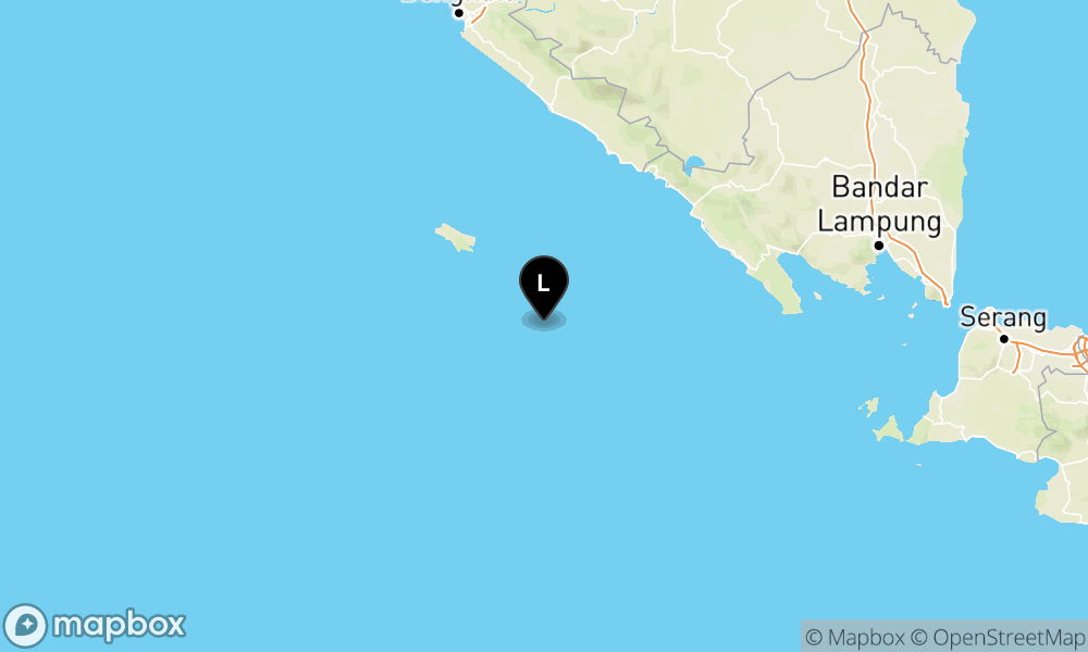 Peta Gempa 100 km Tenggara ENGGANO-BENGKULU