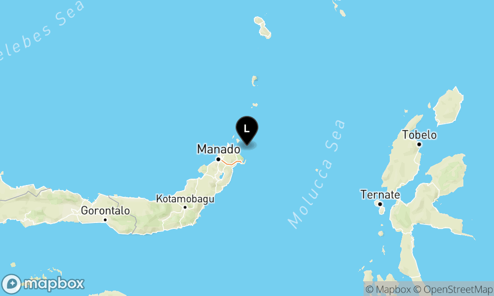 Peta Gempa Pusat gempa berada di laut 31 km Timur laut Bitung