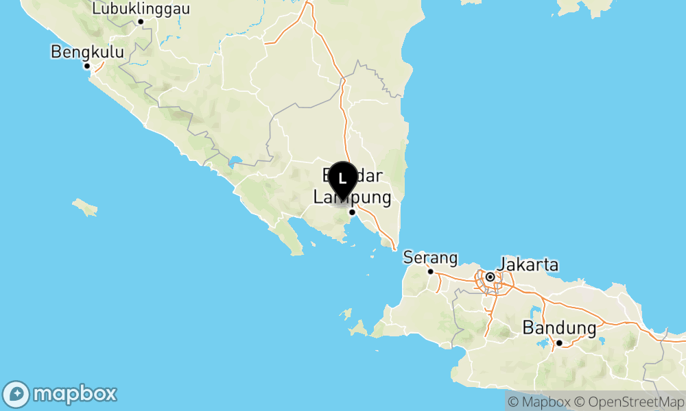 Peta Gempa Pusat gempa berada di darat 10 km Timutlaut Pesawaran