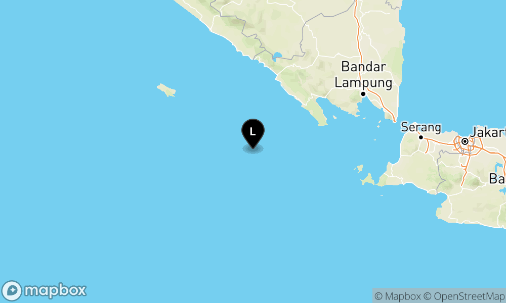 Peta Gempa 133 km BaratDaya PESISIRBARAT-LAMPUNG