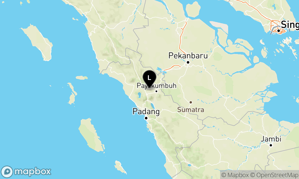 Peta Gempa Pusat gempa berada di darat 16 km timur laut Bukittinggi