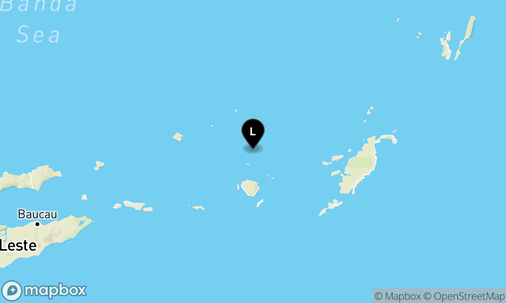 Peta Gempa 183 km BaratLaut TANIMBAR