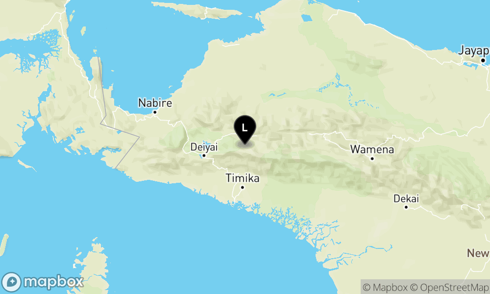 Peta Gempa 49 km Tenggara INTANJAYA-PAPUATENGAH