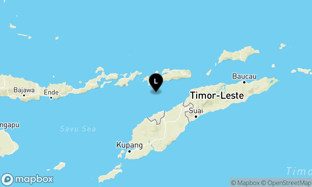 Peta Gempa 59 km BaratDaya ALOR-NTT