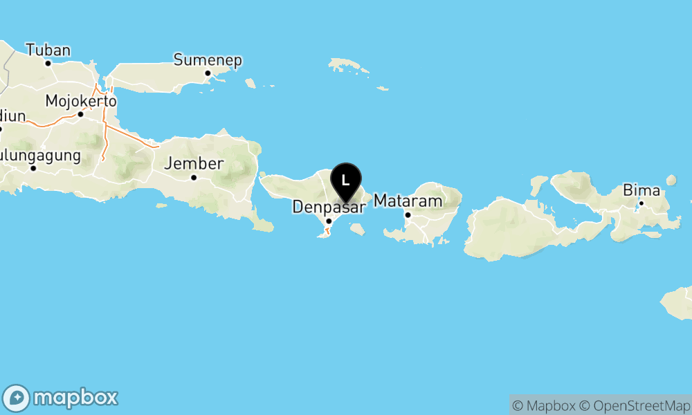 Peta Gempa Pusat gempa berada di darat 4 km Timur Laut Klungkung