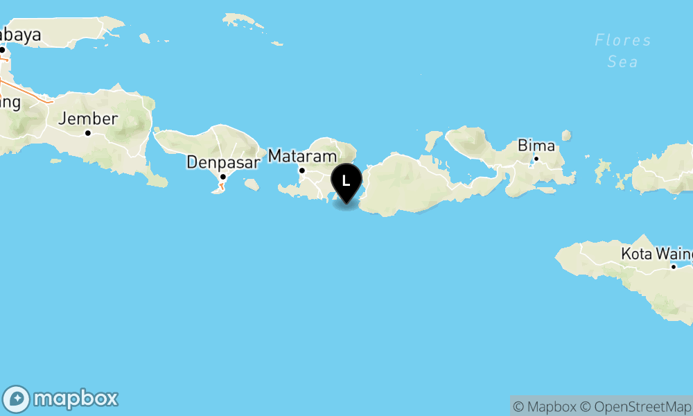 Peta Gempa Pusat gempa berada di laut 39 km barat daya Sumbawa Barat