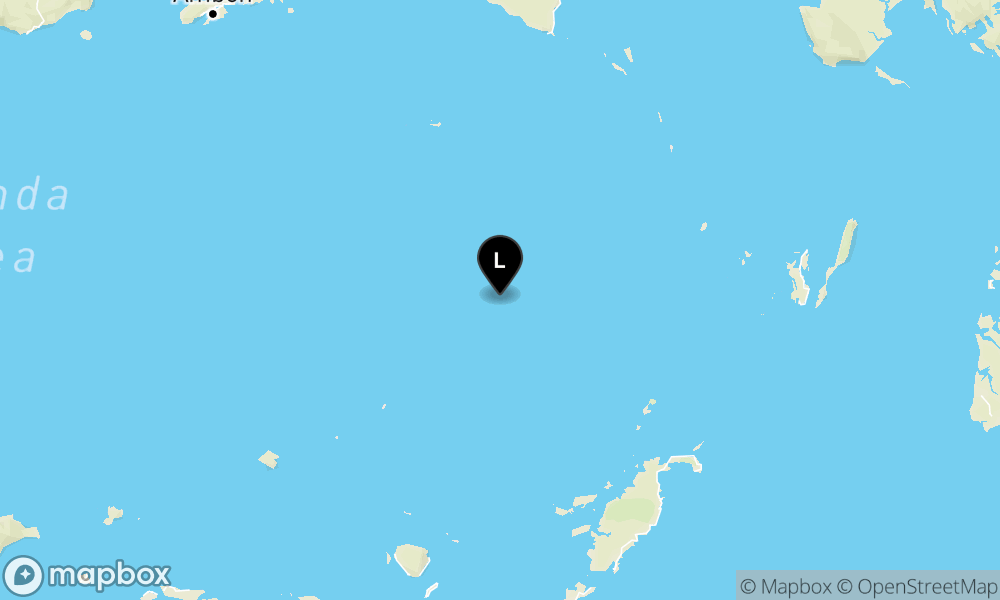 Peta Gempa 249 km BaratLaut TANIMBAR