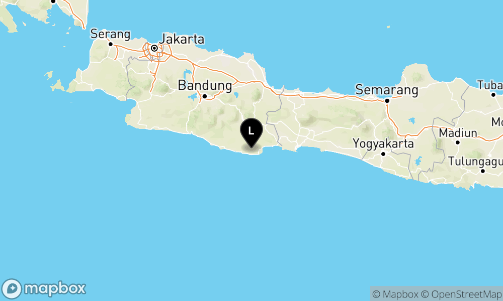 Peta Gempa 18 km BaratDaya KAB-PANGANDARAN-JABAR