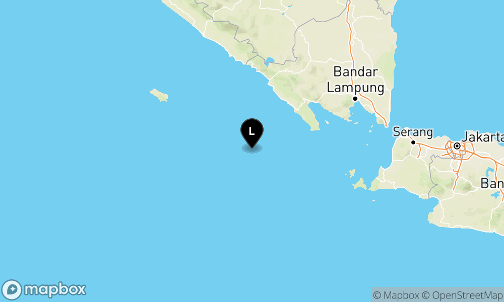 Peta Gempa 121 km BaratDaya PESISIRBARAT-LAMPUNG