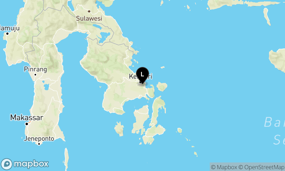 Peta Gempa Pusat gempa berada di darat 9 km Tenggara Poasia, Kota Kendari