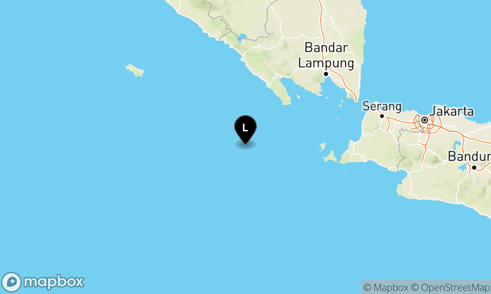 Peta Gempa Pusat gempa berada di Laut, 146 km BaratDaya TANGGAMUS
