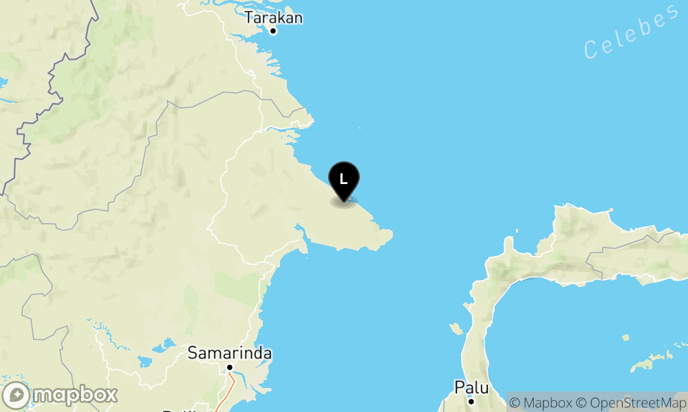 Peta Gempa Pusat gempa berada di darat 143 km Tenggara Berau