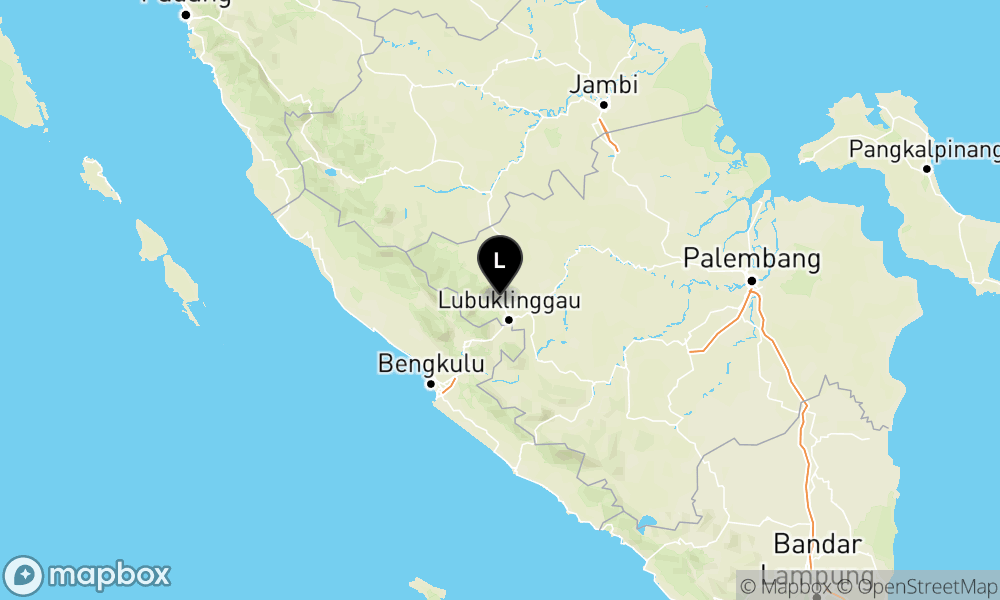 Peta Gempa 18 km BaratLaut LUBUKLINGGAU-SUMSEL