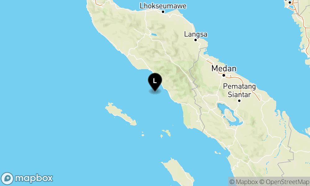 Peta Gempa 36 km BaratDaya KAB-ACEHSELATAN