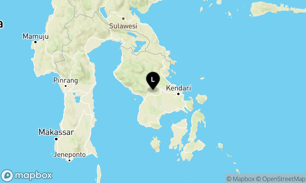 Peta Gempa Pusat gempa berada di darat 6.7 km timurlaut Tinondo-Kolaka Timur