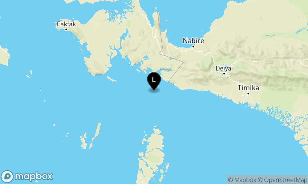 Peta Gempa 143 km TimurLaut KEP.ARU-MALUKU