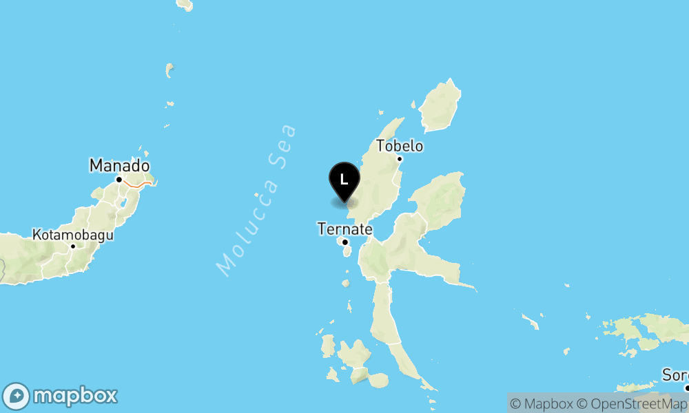 Peta Gempa 17 km BaratLaut JAILOLO-MALUT