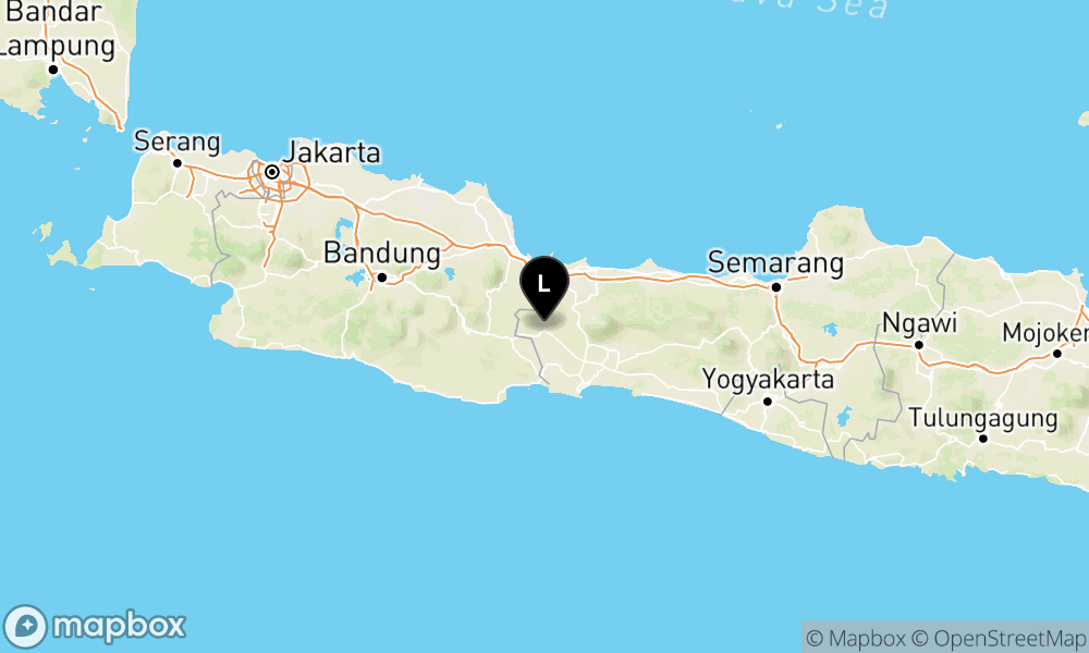 Peta Gempa Pusat gempa berada di darat, 28 km TimurLaut KOTA-BANJAR