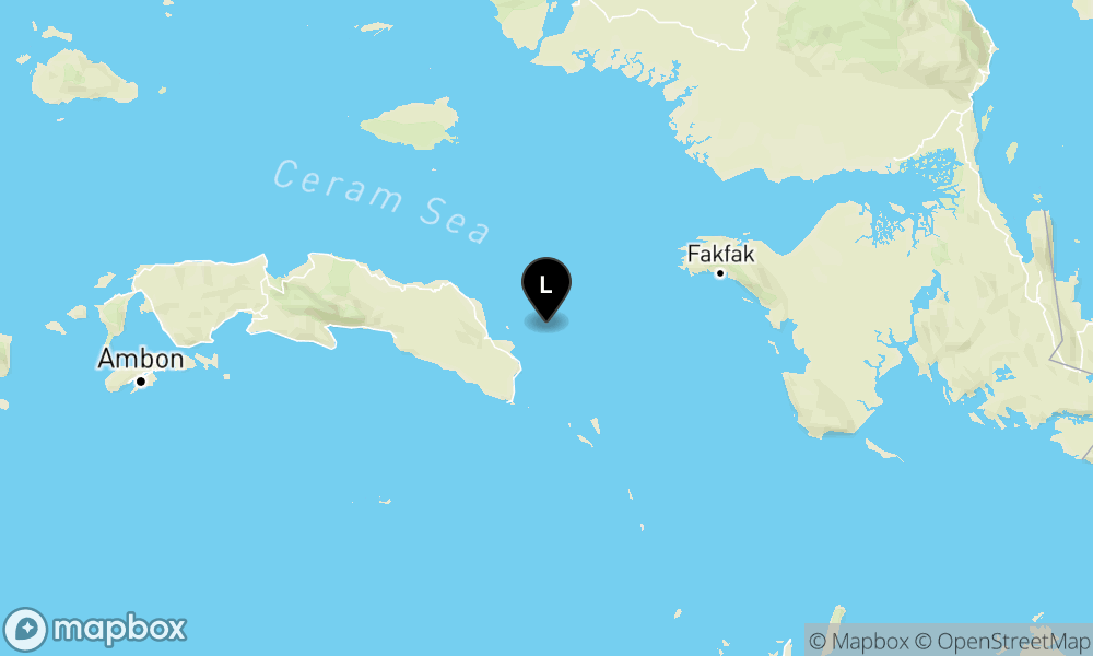 Peta Gempa 67 km Tenggara SERAMBAGIANTIMUR-MALUKU