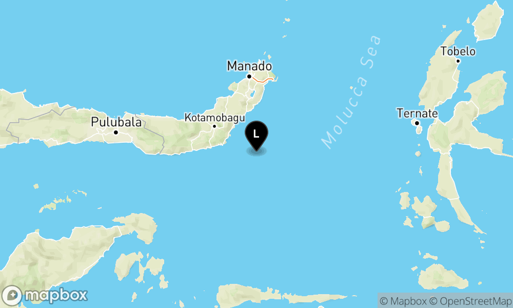 Peta Gempa Pusat gempa berada di laut 61 km Tenggara Tutuyan-Bolaang Mongondow Timur