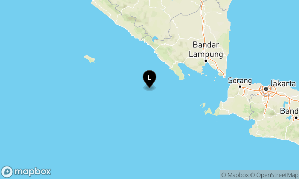 Peta Gempa Pusat gempa berada di laut 112 km barat daya Pesisir Barat