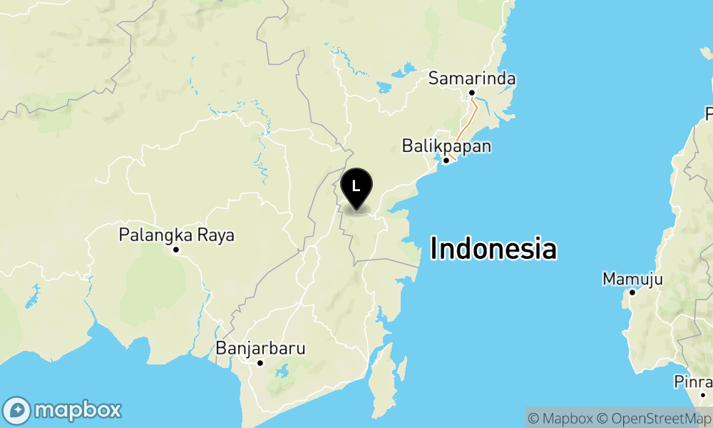 Peta Gempa Pusat gempa berada di darat 13 km barat daya Paser
