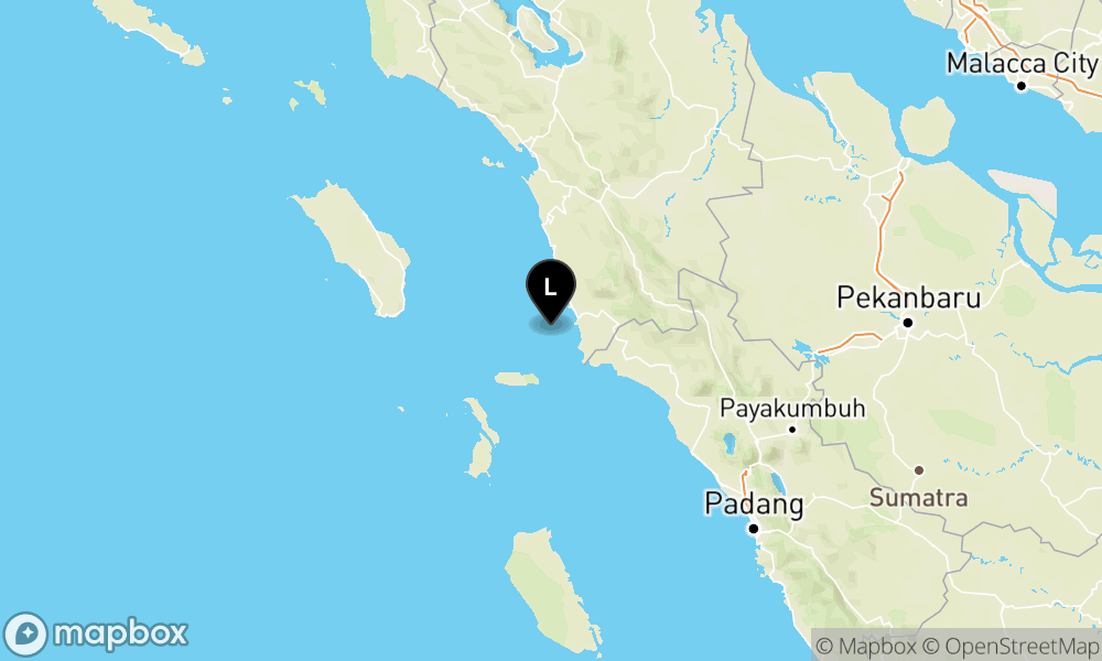 Peta Gempa 83 km BaratDaya MANDAILINGNATAL-SUMUT