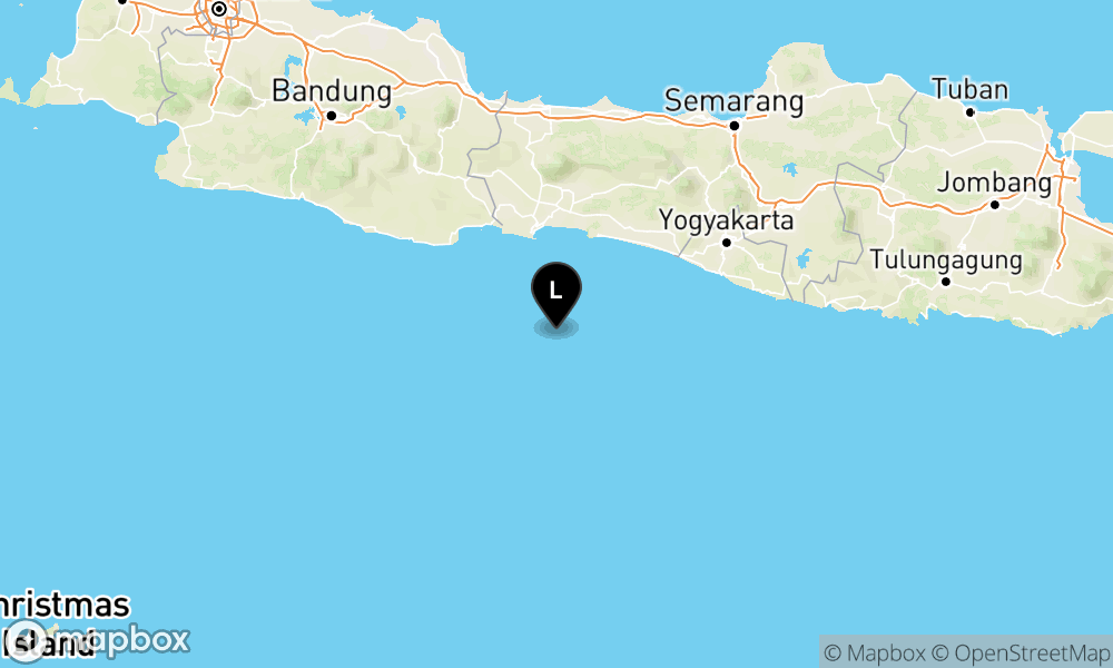 Peta Gempa 80 km Tenggara CILACAP-JATENG